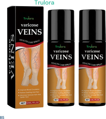 Trulora Turmeric Varicose Veins Spray Vein Health Support (Pack of 2) Spray(2 x 50 ml)