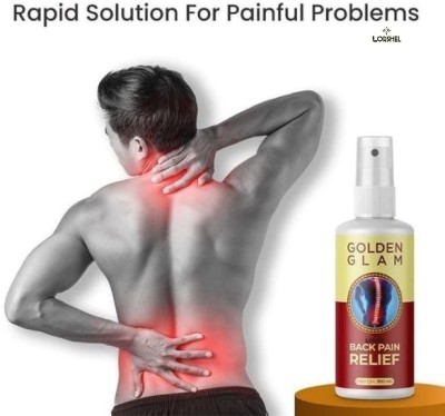 LORSHEL golden glam back pain relief spray | l4 and l5 disc bulge treatment Spray(50 ml)