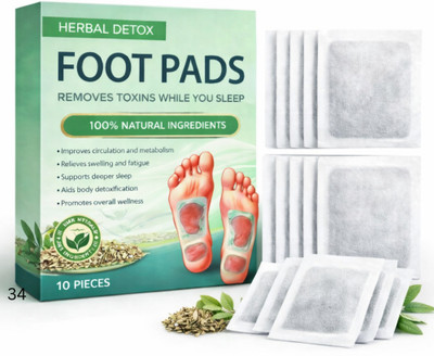FLORIMYST Detox Foot Pads Ginger Root Detox Foot Pads for Weight Management Plaster & Plaster & Patch(10 Patches)