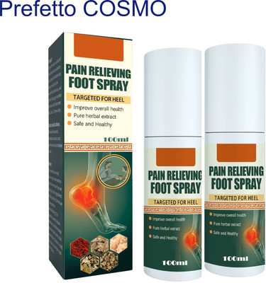 Prefetto COSMO Foot Spray 2-Pack – Relieve Pain & Stress Fast Liquid(2 x 100 ml)