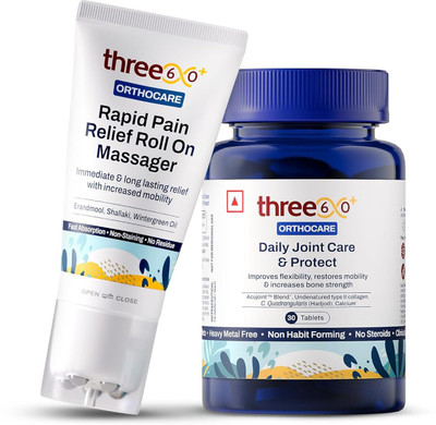 three60+ three60 Plus Daily Joint Care & Pain Relief Combo Tablets(1 g)
