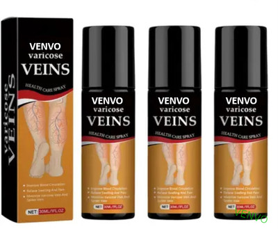 venvo Varicose vein spray for legs - Effective for Tired & Heavy Legs (3*100ml) Spray(3 x 100 ml)