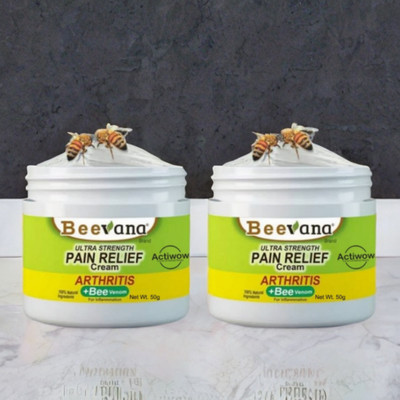 ACTIWOW BeeVana Cream for Fast Relief from Body Aches & Stiffness Pack of 2 Cream(2 x 25 g)