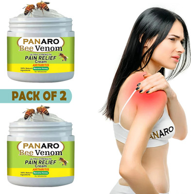 PANARO BeeVenom Joint & Bone Relief Cream, Body Pain Therapy Cream Cream(2 x 50 g)