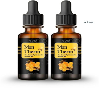 ACTIWOW Men Therm Bee Venom Heating Oil for Rest Day Relief Liquid(2 x 15 ml)