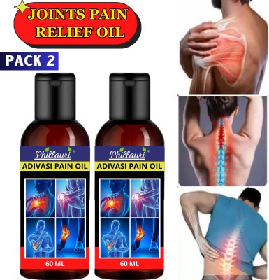 Phillauri Joint-Pain Relief Jadibuti Ayurvedic oil Liquid(2 x 60 ml)