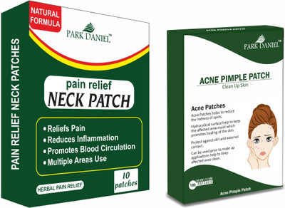 PARK DANIEL Pain Relief Neck Patches & Anti Acne Pimple Patches Pain Relieve Plaster Sticker Plaster & Patch(2 x 95 Patches)