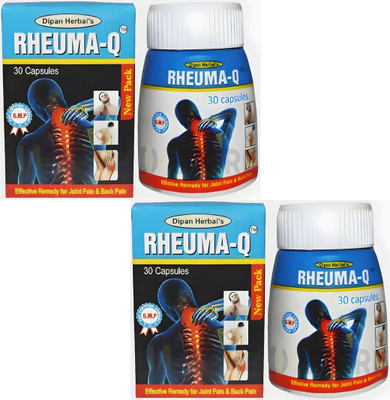Rheuma-Q Capsule For Any Kind Of Pain Relief Pack of 2 Capsules(2 x 30 Units)