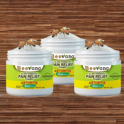 ACTIWOW BeeVana Fast Pain Relief for Muscles & Joints Pack of 3 Cream(3 x 16.67 g)
