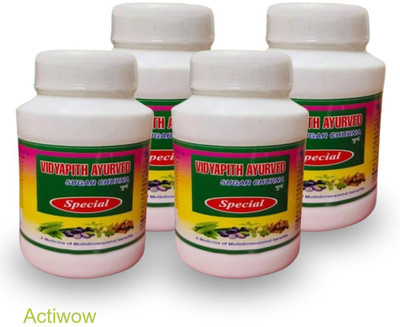 ACTIWOW Vidyapith Sugar Powder for Balanced Blood Sugar and Insulin Pack of 4 A01 Powder(4 x 100 g)