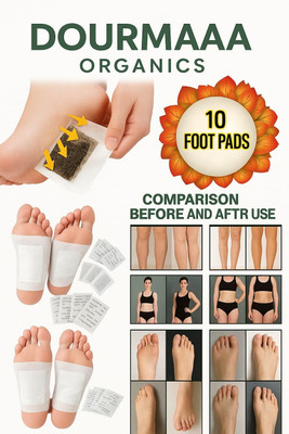 DOURMAA ORGANICS Cleansing Toxin Remover Foot Patches,foot pain relief pad For Men&Women10 Plaster & Patch(10 Patches)