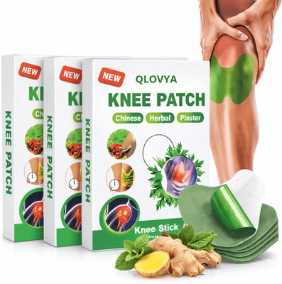 QLOVYA Ayurvedic Herbal Knee Pain Relief Patches Arthritis Inflammation Patch Sticker Plaster & Patch(10 x 1 Units)