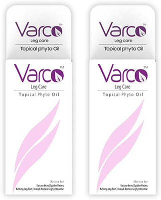 Varco LEG CARE TOPICAL PHYTO OIL Therapeutic Oil for Varicose Veins, Leg Pain(Pk of 2) Liquid(2 x 60 ml)