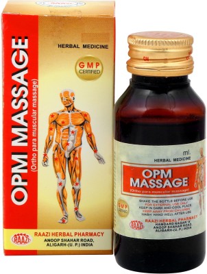 raazi herbal pharmacy OPM Massage Herbal Oil Joint/Muscles Pain Relief 100ml Liquid(100 ml)