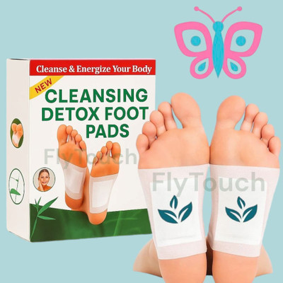 FlyTouch Powerful Detox Foot Patches for Menstrual Pain, Constipation and Fatigue Plaster & Patch(10 x 1 Patches)