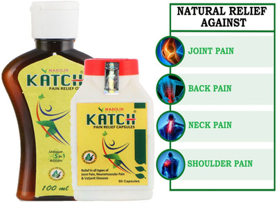 Masolin Herbal Katch Pain Relief - Oil 100ml and Capsule 60's* Liquid(2 x 1 Units)