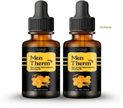 ACTIWOW Men Therm Bee Venom Heating Oil for Handstand Shoulder Warmup Liquid(2 x 15 ml)
