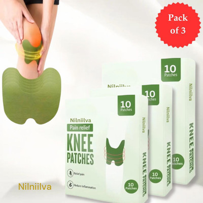 NILNIILVA Knee Patches natural herbal pain relief: Pack of 3 Plaster & Patch(3 x 100 g)