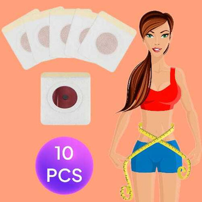 FlyTouch 10 Flat Belly And Flat Stomach Burn Fat Magnet Slimming Patch For Weight Loss Plaster & Patch(10 x 1 Patches)