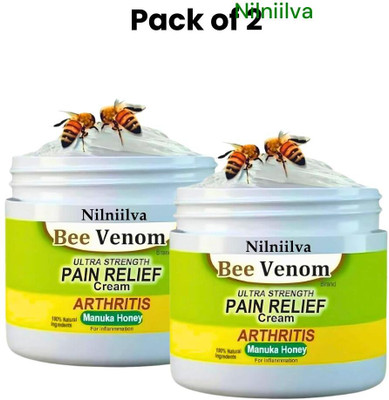 NILNIILVA Bee Venom Cream for Ankle and Knee Joint Pain Pack of 2 Cream(50 g)