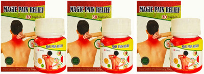 HARBORZA MAGIC PAIN RELIEF AYUVEDIC 30 CAPSULE FOR ALL TYPE PAIN RELIEF Capsules(3 x 30 Units)
