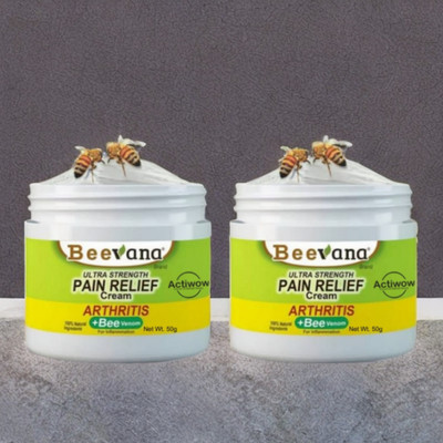 Bee Venom Natural Relief for Joint Discomfort Pack of 2 Cream(2 x 50 g)