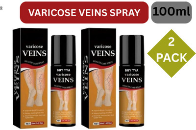 Buy TYA Varicose Vein Spray Pack of 2 Herbal Comfort for Heavy Legs Liquid(2 x 50 ml)