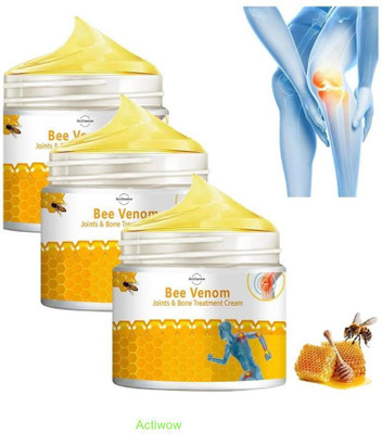 ACTIWOW Bee Venom Pain Relief Muscles And Knees Cream Cream(3 x 33.33 g)