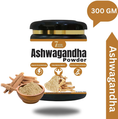 7Herbmaya Certified Organic Ashwagandha Root Powder Each 300g Powder(300 g)