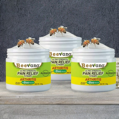 ACTIWOW Bee-Venom Pain Relief for Fast Healing of Injuries Pack of 3 Cream(3 x 16.67 g)