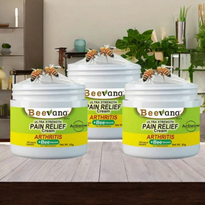 Bee Venom Natural Pain Relief for Tense Muscles & Joints Pack of 3 Cream(3 x 50 g)