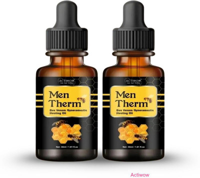 ACTIWOW Men Therm Bee Venom Heating Oil for 24/7 Muscle Comfort Liquid(2 x 15 ml)