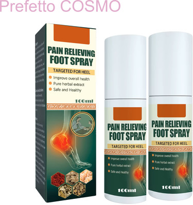 Prefetto COSMO Fast Foot Pain Relief Spray (Pack of 2) – Immediate Comfort Liquid(2 x 100 ml)