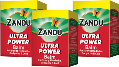 ZANDU Ultra Power Balm 25ml - Pack of 3 Balm(3 x 25 ml)