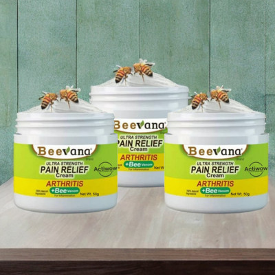 ACTIWOW BeeVana Relief for Stiffness in Back & Legs Pack of 3 Cream(3 x 16.67 g)