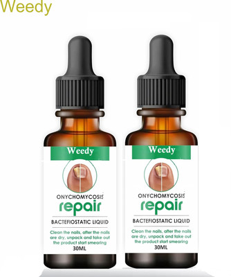 WEEDY Herbal Toe Nail Fungus Oil – Natural Infection Remedy 2 Bottles Liquid(2 x 30 ml)