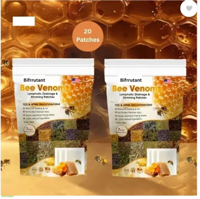 BIFRRUTANT Bee Venom Foot Patches for Swelling and Fatigue Relief Plaster & Patch(2 x 50 g)
