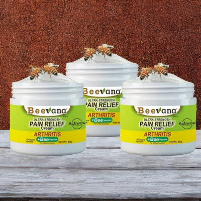 ACTIWOW BeeVana Fast Pain Relief for Arthritis & Muscle Strain Pack of 3 Cream(3 x 16.67 g)