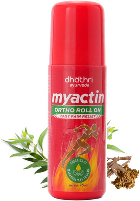 Dhathri Myactin for Instant Pain Relief| Ayurvedic Roll-on made with Natural Ingredients Balm(75 ml)