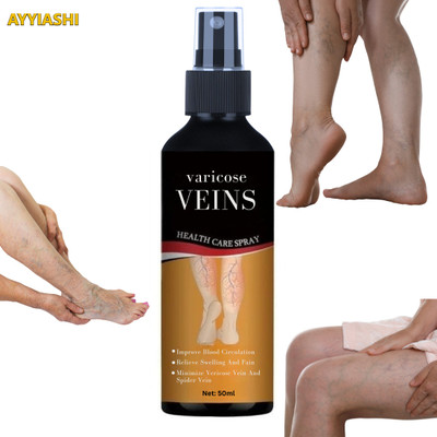 AYYIASHI Varicose Veins Spray – Gentle, Herbal, Skin Friendly Formula Liquid(50 ml)