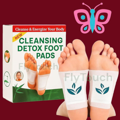 FlyTouch Foot Patches for Stress, Fatigue, Pain Relief and Full Body Detox Cleansing