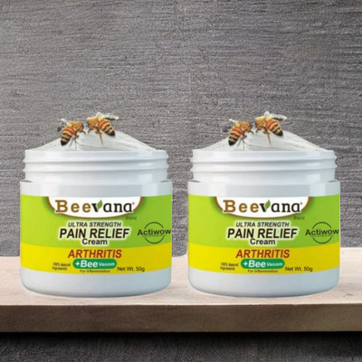 ACTIWOW BeeVana Fast Pain Relief for Overworked Feet Pack of 2 Cream(2 x 25 g)