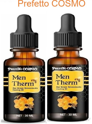 Prefetto COSMO Men’s Bee Venom Heating Oil for Back & Muscle Relief Liquid(2 x 30 ml)