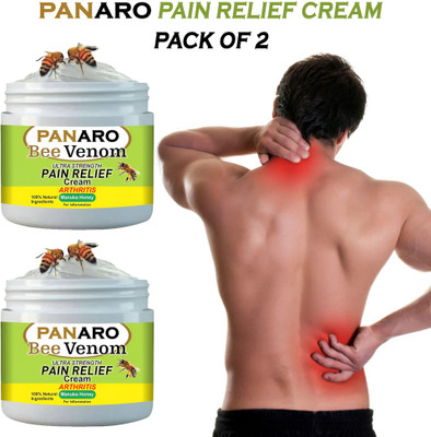 PANARO BeeVenom Gold Therapy Cream for Chronic Joint Pain and Bone Health | Pack 2 Cream(2 x 50 g)