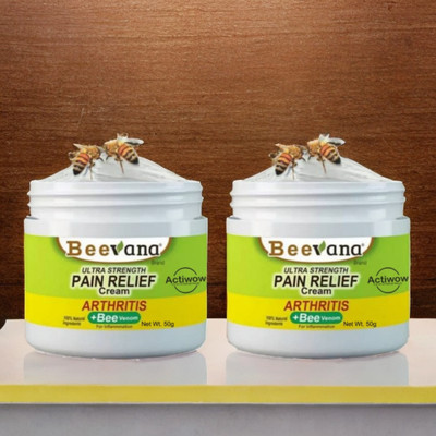 Bee Venom Cream for Quick Muscle & Joint Pain Relief Pack of 2 Cream(2 x 50 g)