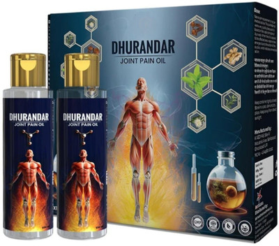 Ayuflex Dhurandar joint pain relief oil 200 ML set of 2 (400 ML) Liquid(2 x 200 ml)