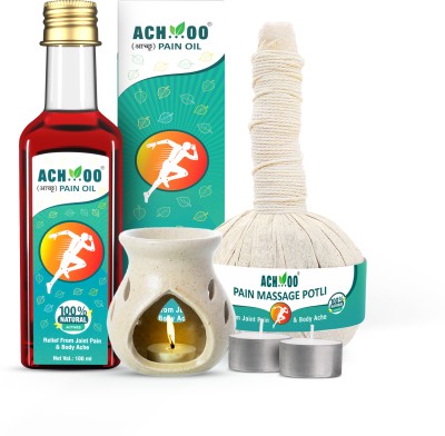 ACH...OO Ayurvedic Compress Kit for Massage for Joint, Leg, Back, and Body Pain Relief Liquid(1 g)
