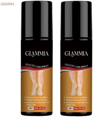 GLAMMIA Vericose Vein Spray | Crafted Fast Circulation Aid Spray(2 x 30 ml)
