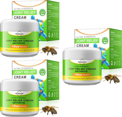 ACTIWOW Bee Venom Cream for Back Pain and Muscle Relief Pack of 2 Cream(2 x 25 g)