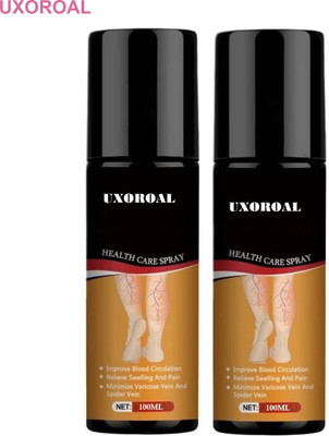 uxoroal Herbal Spray for Varicose Veins – Reduces Pain & Swelling Fast (2-Pack) Liquid(2 x 100 ml)